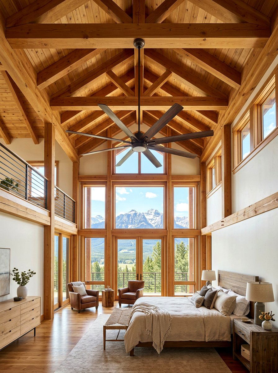 High Vaulted Ceiling Fan - 30 bedroom ceiling fan ideas
