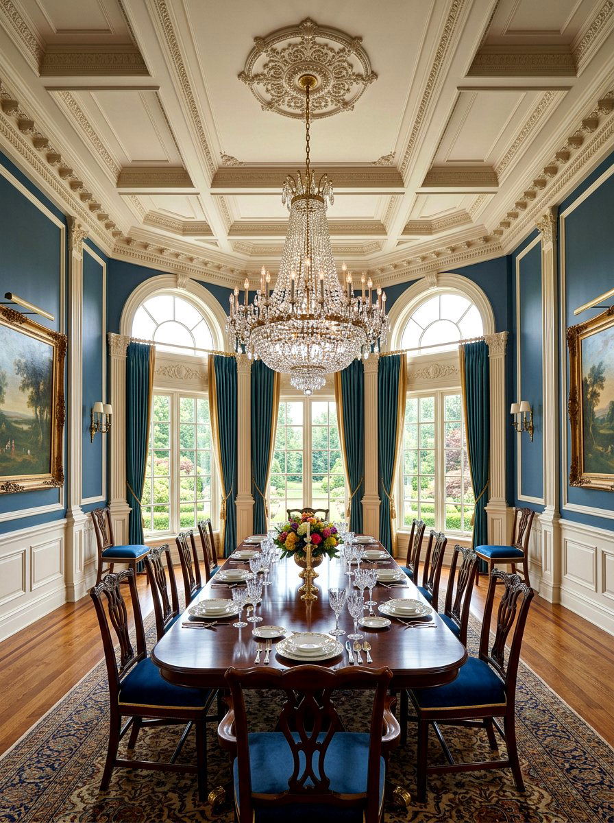 High ceiling dining room - 30 Nancy Meyers dining room ideas