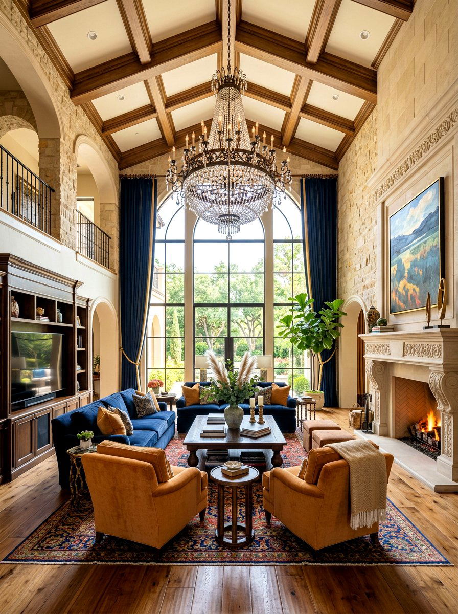 High ceiling living room - 30 intentional living room ideas