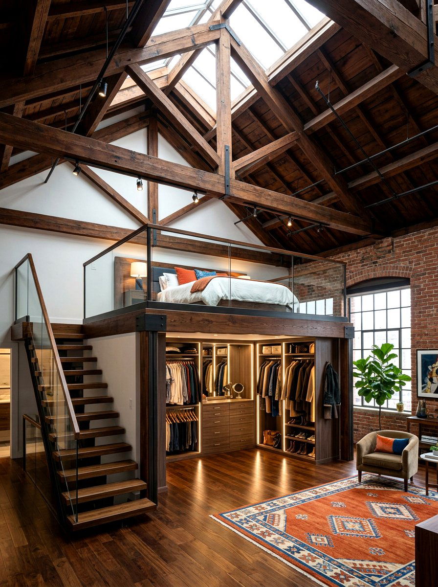 High ceiling loft bed - 30 loft bed ideas