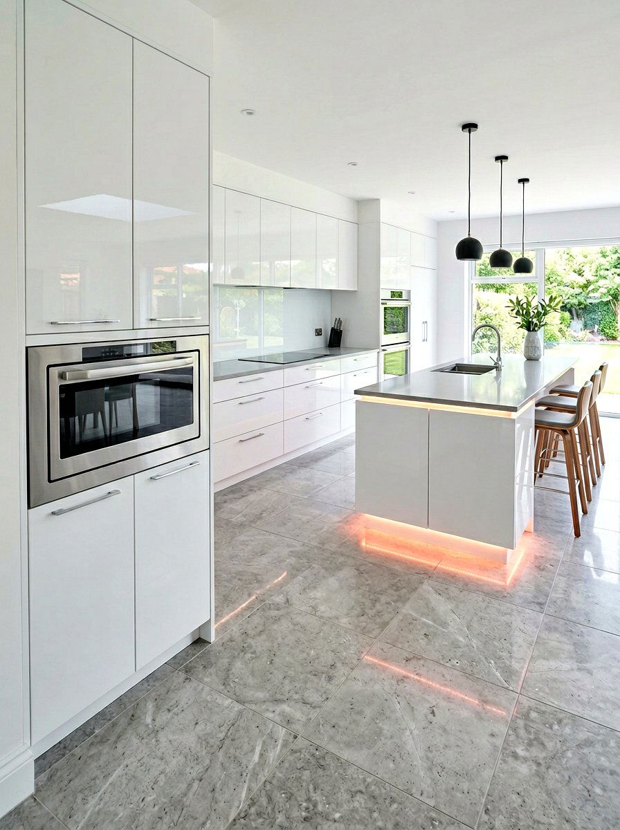 High gloss modern - 30 drawer microwave ideas