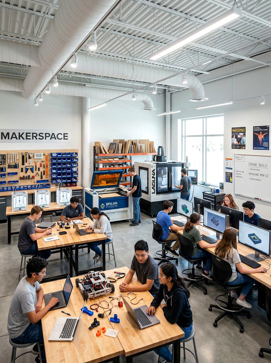 High school maker space - 30 maker space ideas