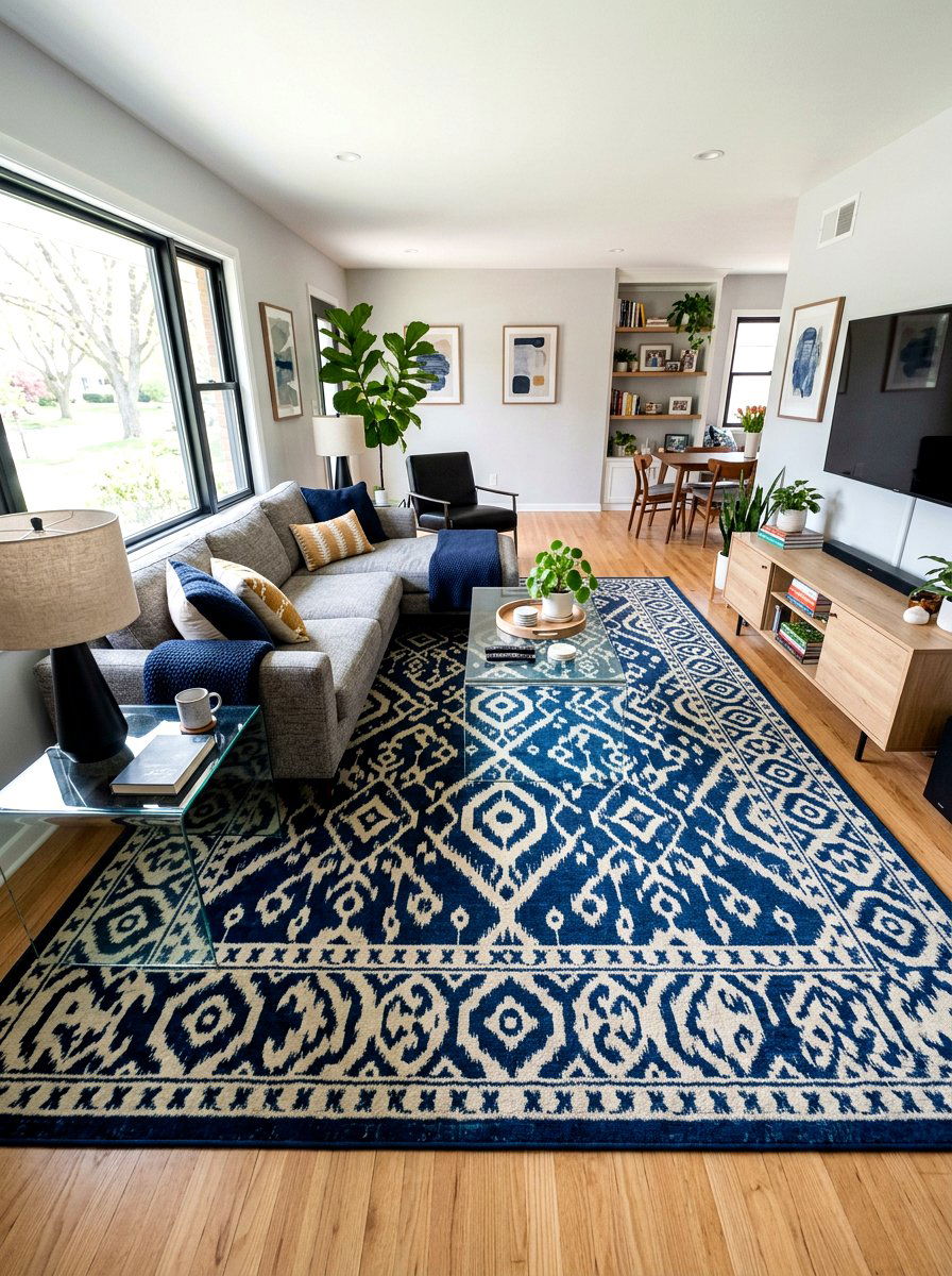 High traffic rug living room - 30 family friendly living room ideas