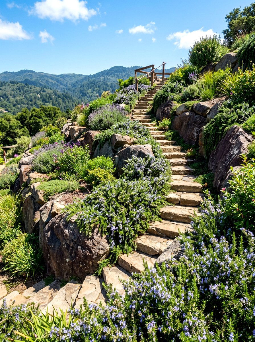 Hillside Erosion Control - 30 dry garden ideas