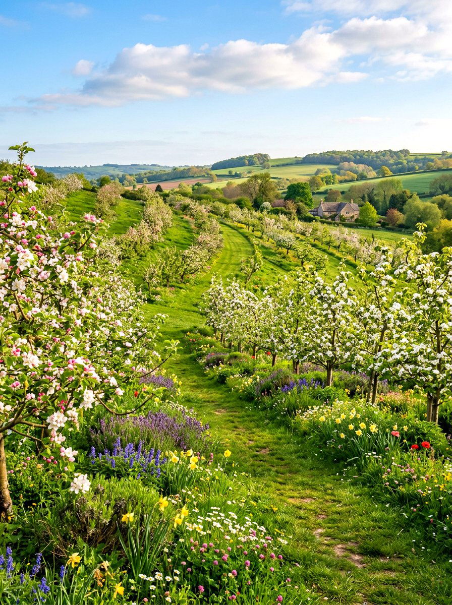 Hillside Orchard - 30 hillside landscaping ideas