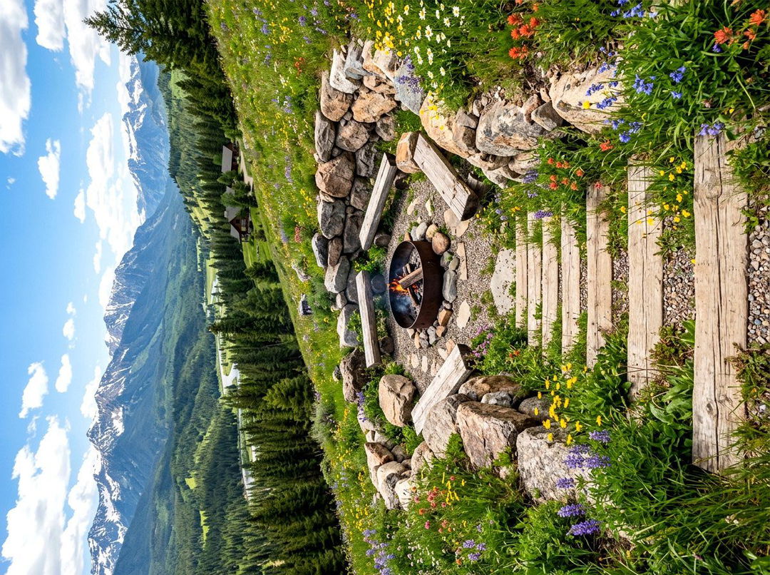 Hillside Sunken Fire Pit - 30 sunken fire lounge ideas