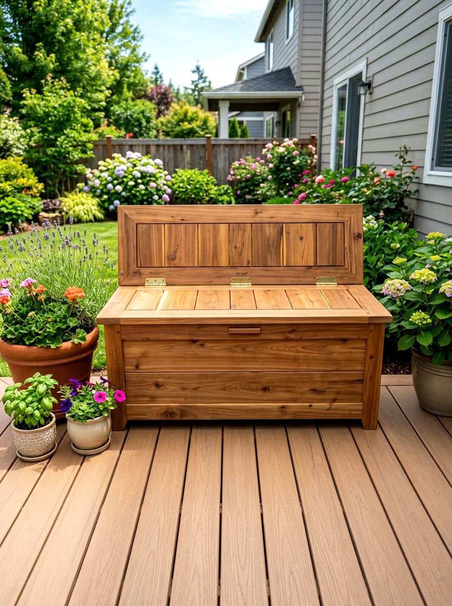 Hinged Lid Utility Box - 30 utility box cover ideas
