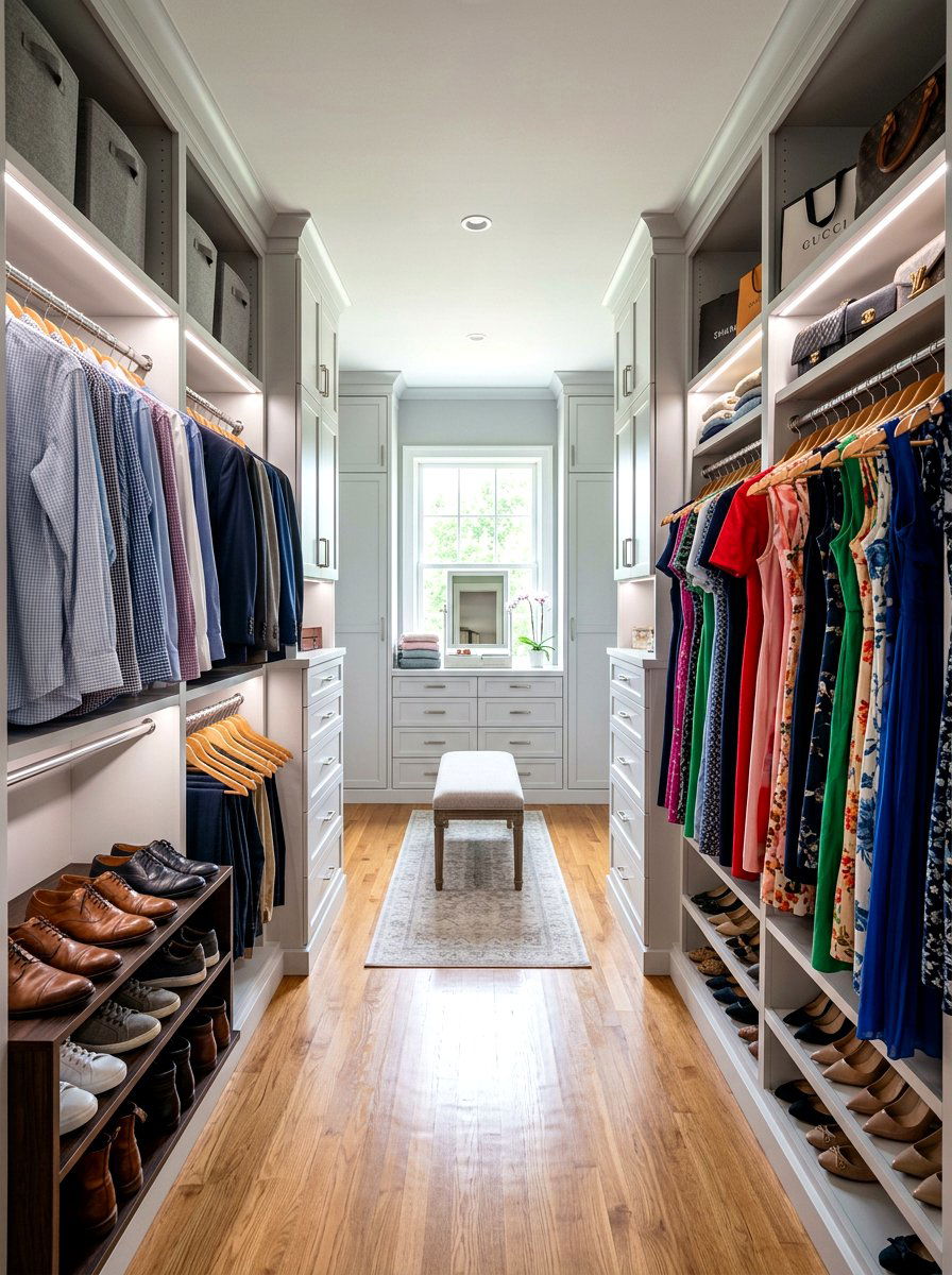 30 Walk In Closet Ideas to Organize More and Look Amazing