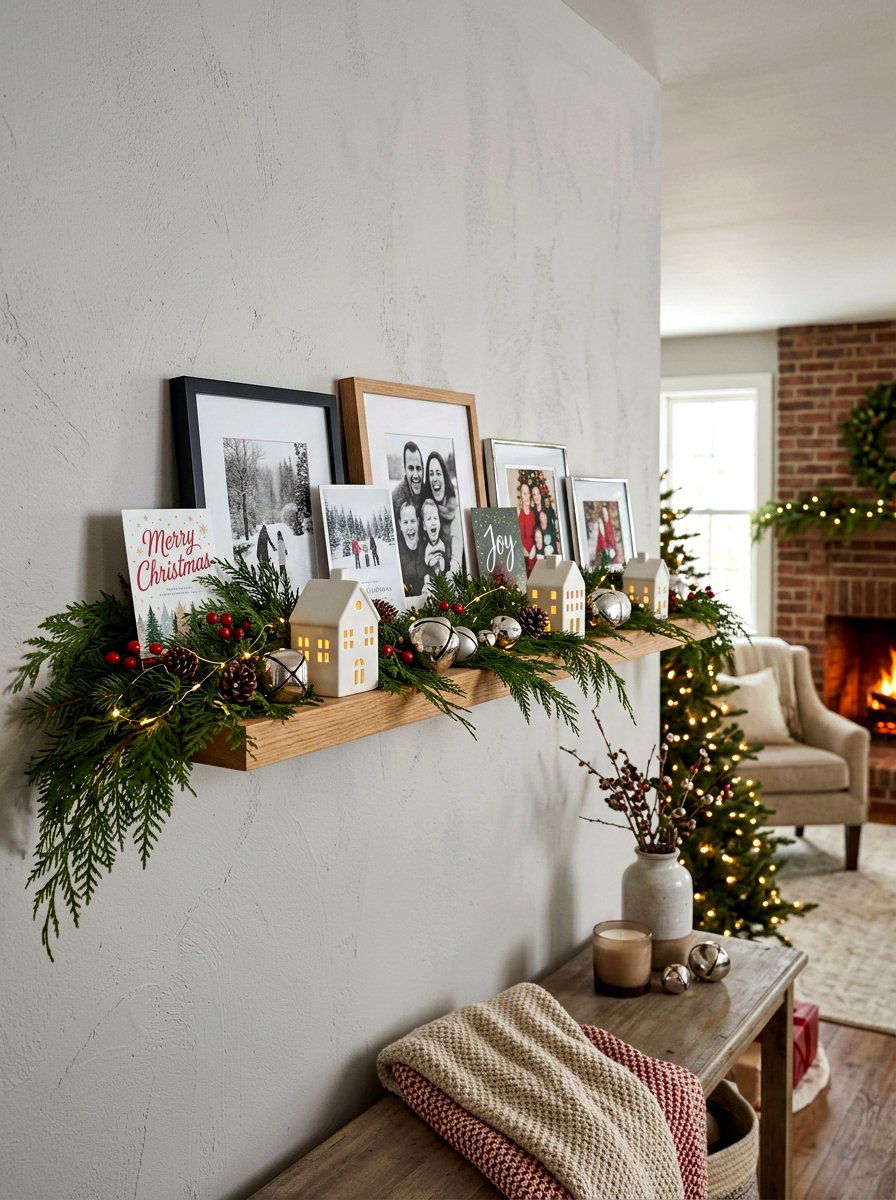 Holiday Decor Picture Ledge - 30 picture ledge ideas