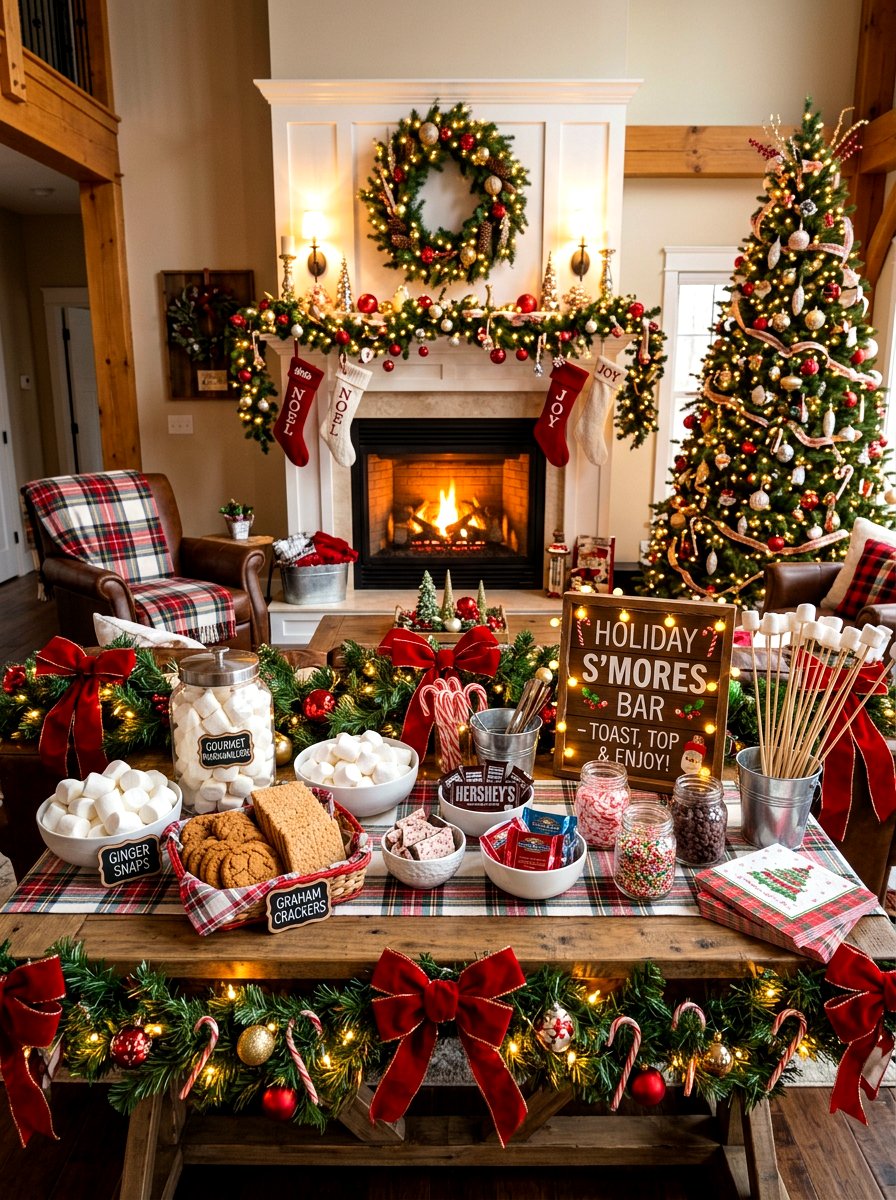 Holiday Smores Bar - 30 s'mores station ideas