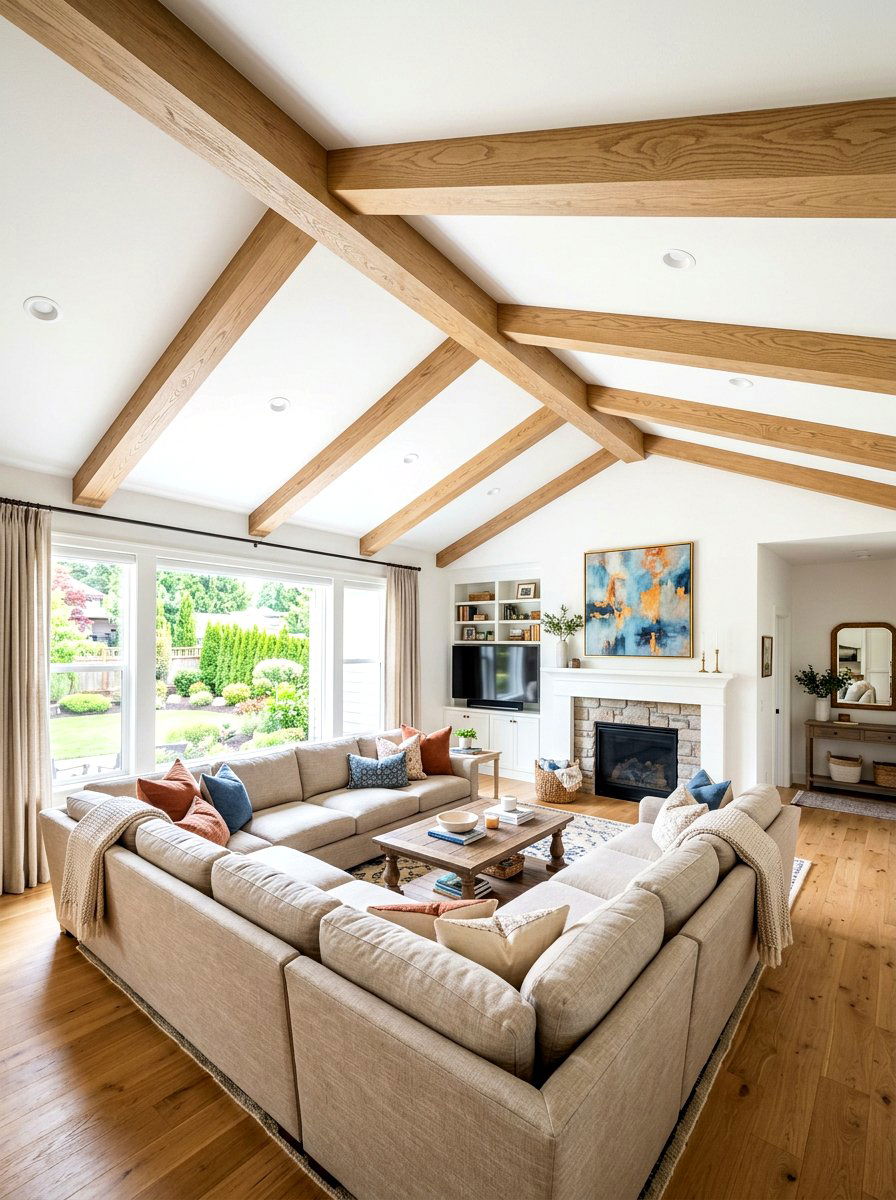 Hollow faux beam - 30 ceiling trim ideas