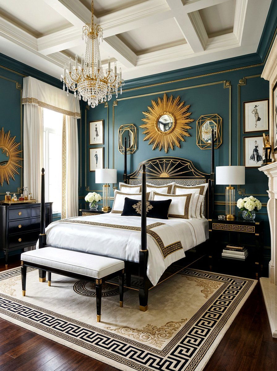 Hollywood Regency Bedroom - 30 couture bedroom ideas