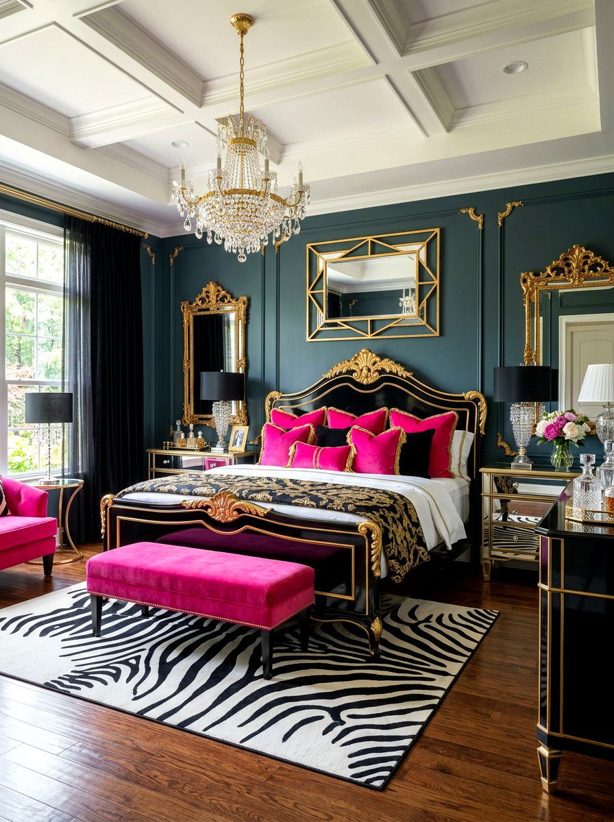 Hollywood Regency Bedroom - 30 viral bedroom decor ideas
