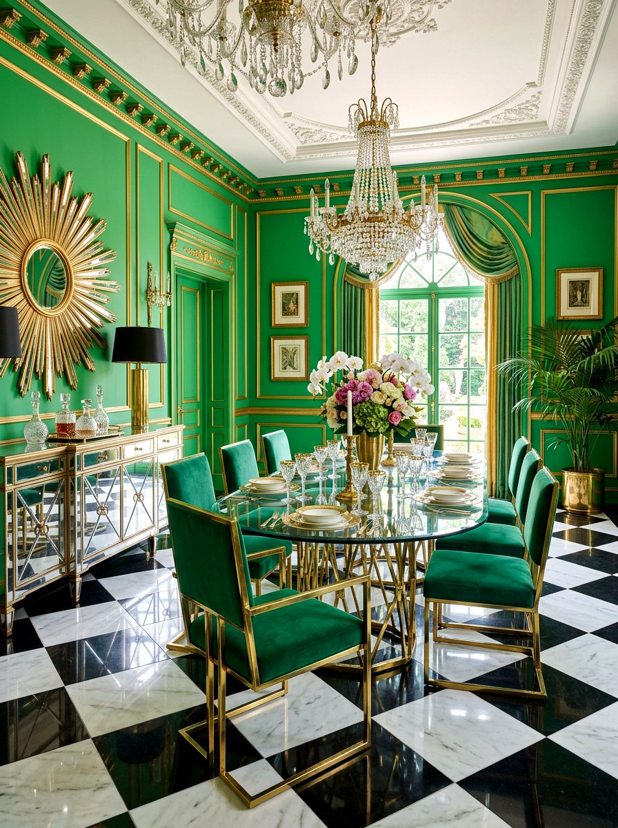 Hollywood Regency Dining Room - 30 editorial dining room ideas