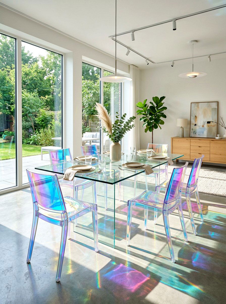 Holographic Side Chair - 30 holographic decor ideas