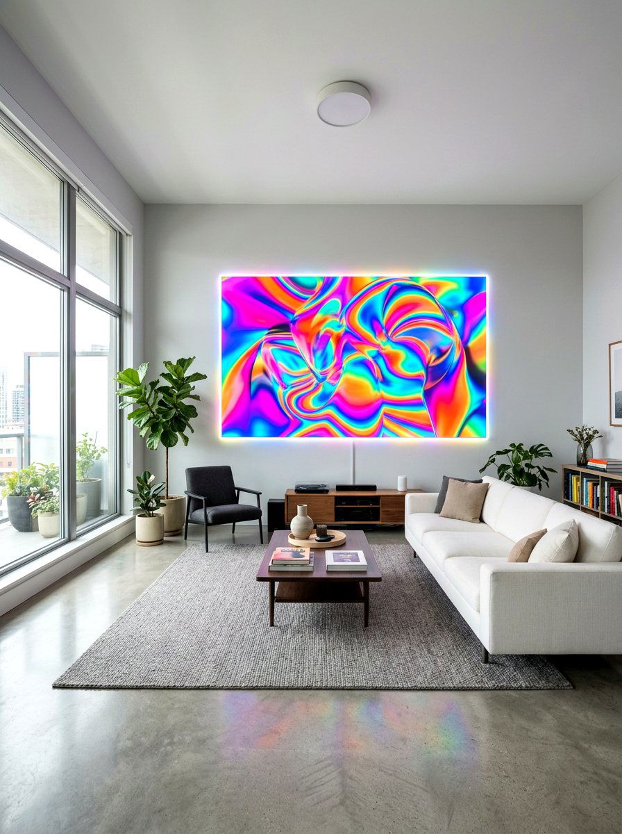 Holographic Wall Art - 30 holographic decor ideas