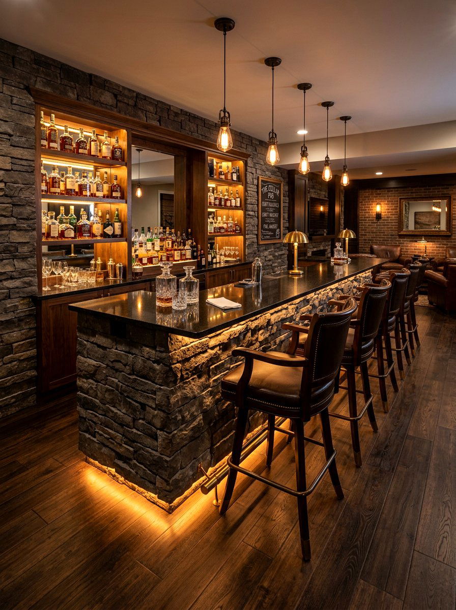 Home Bar Kick Lighting - 30 toe kick lighting ideas