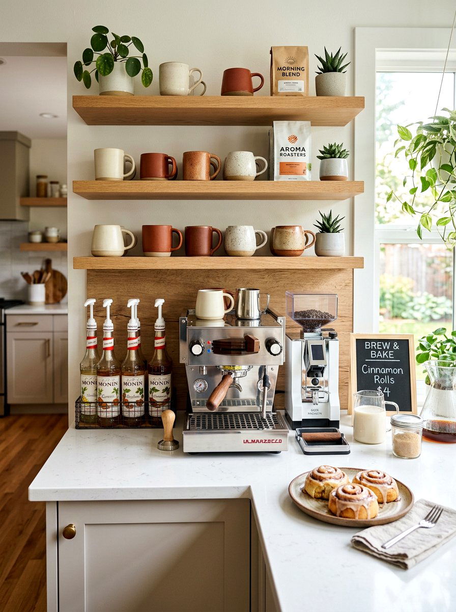 Home Coffee Bar - 30 intimate hosting ideas