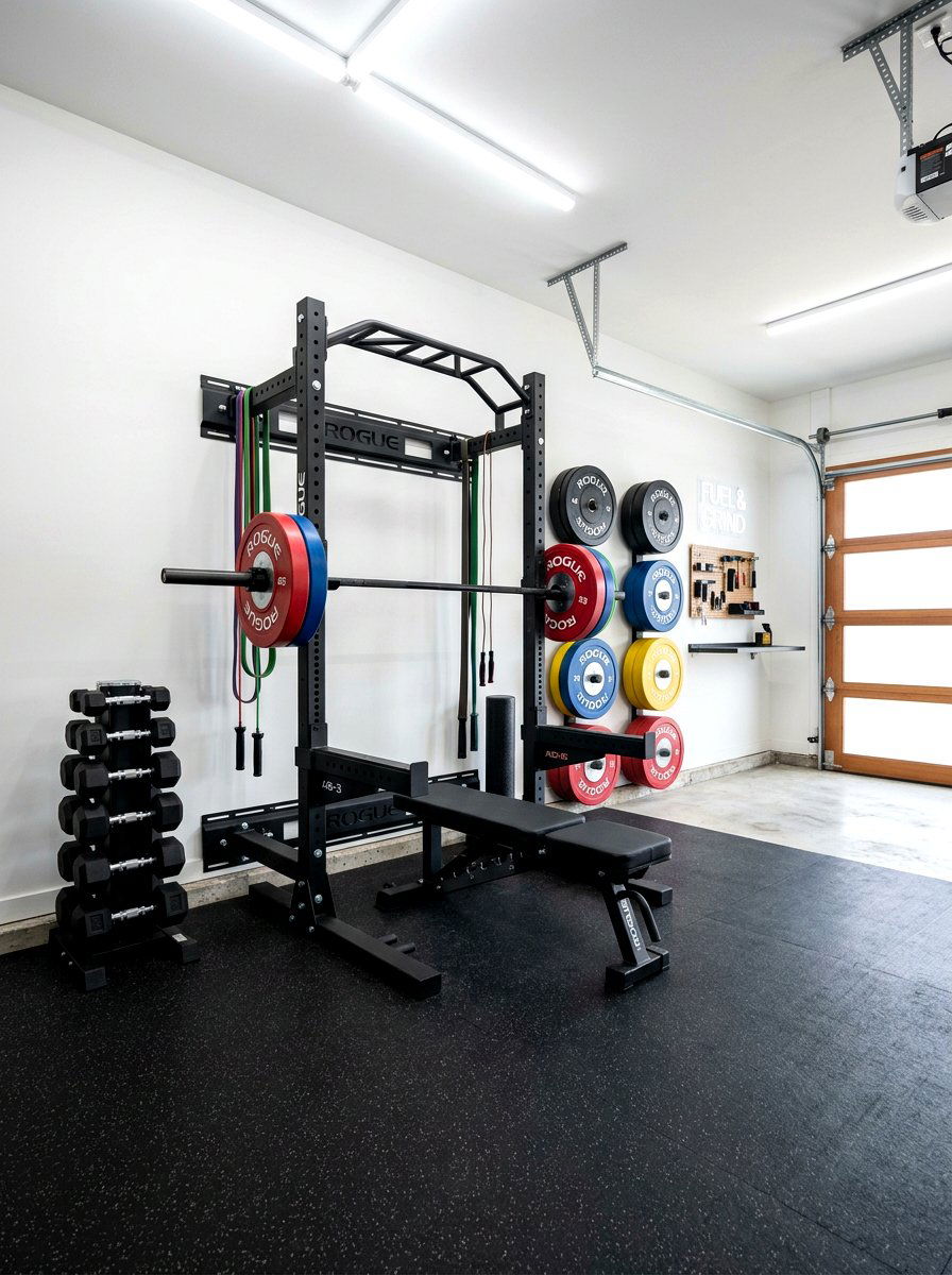 Home Gym And Workout Station - 30 garage sports equipment storage ideas