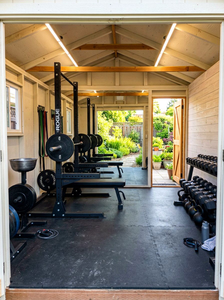 Home Gym Backyard Shed - 30 garden studio shed ideas