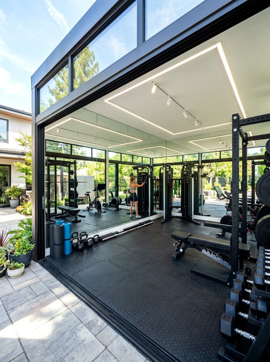 Home Gym Mirror Wall - 30 floor to ceiling mirror wall ideas