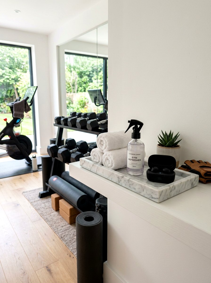 Home Gym Towel Tray - 30 marble tray styling ideas