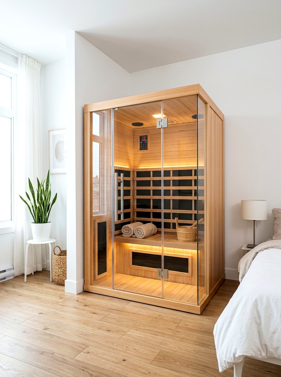 Home Infrared Sauna Pod - 30 spa corner ideas