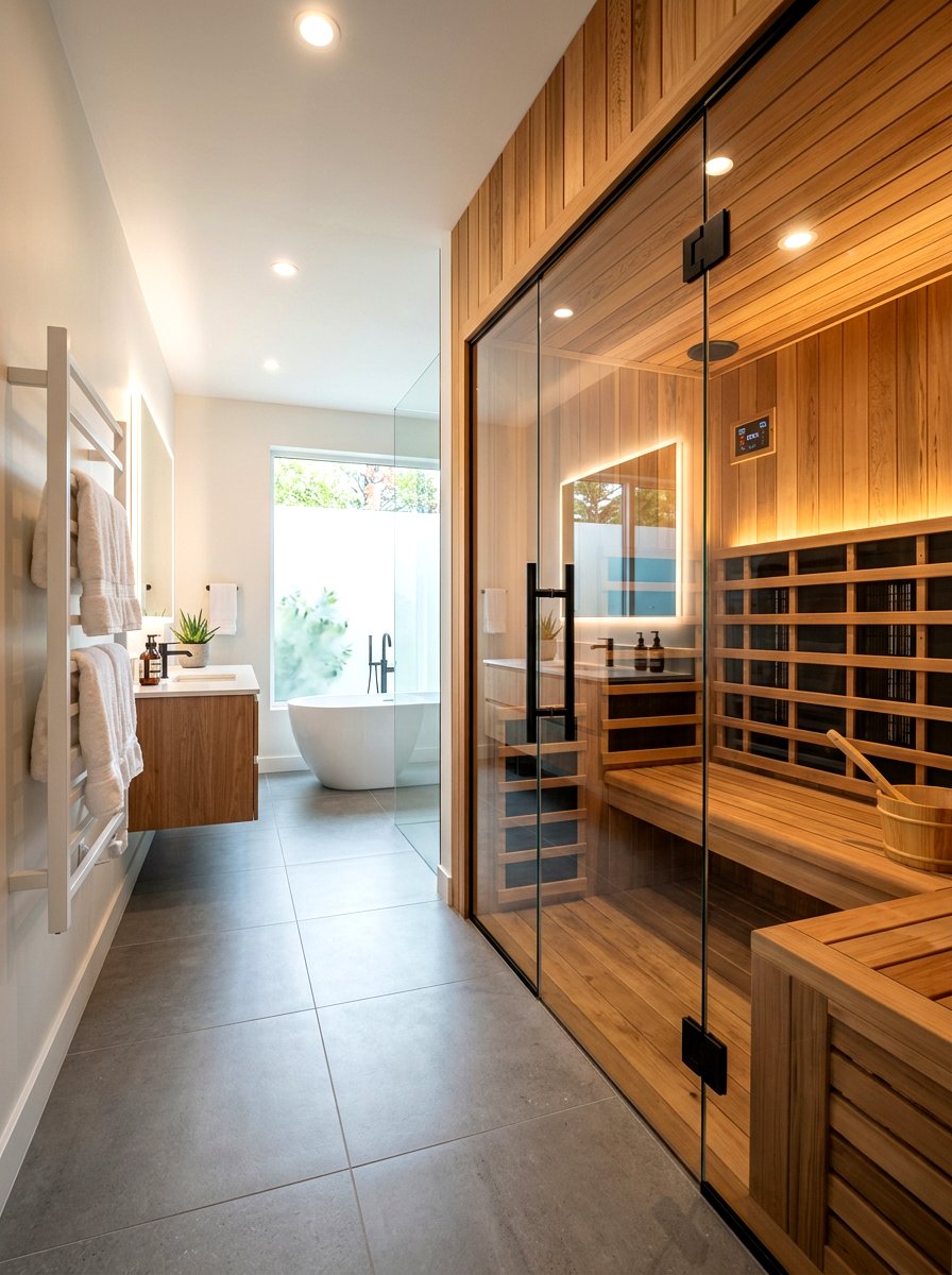 Home Infrared Sauna - 30 wellness bathroom ideas