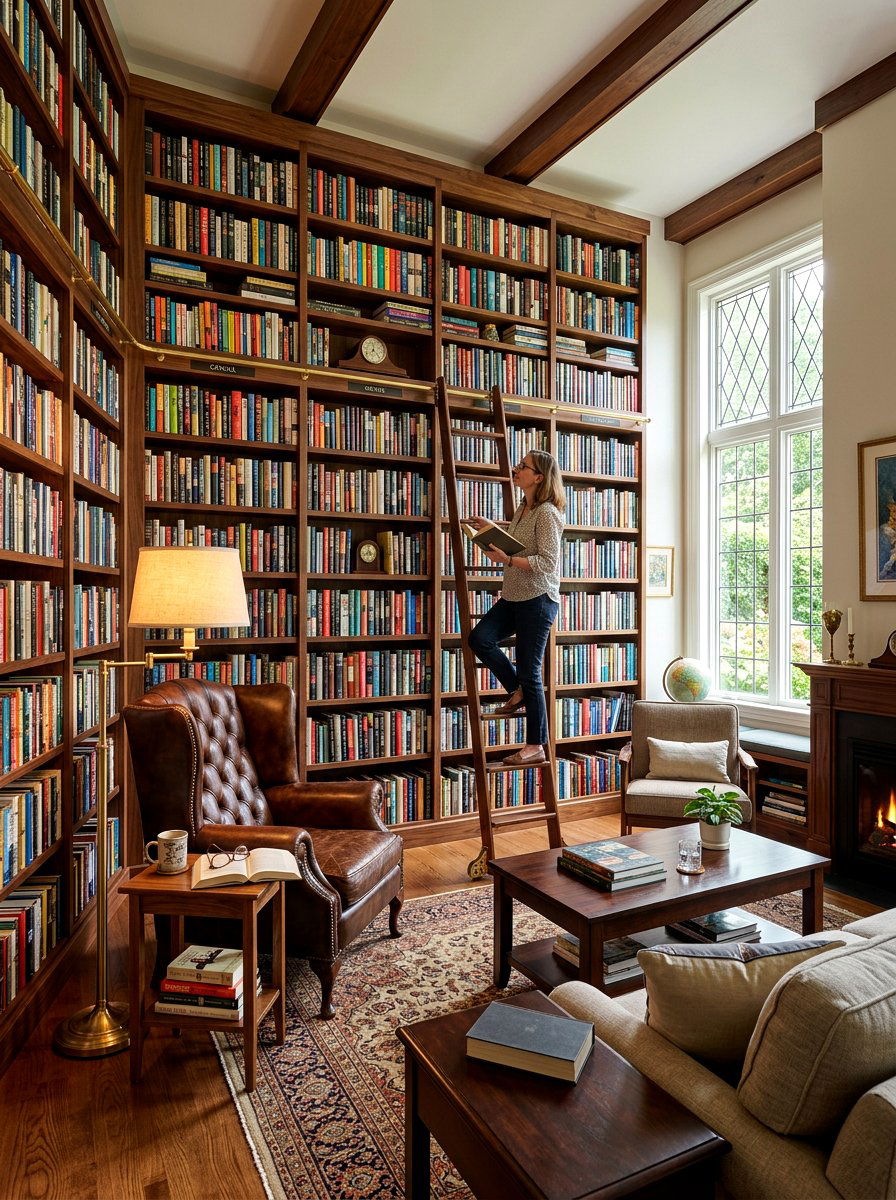 Home Library - 30 trend forward living room ideas