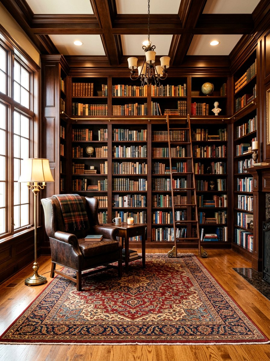 Home Library Shelving - 30 bonus room ideas
