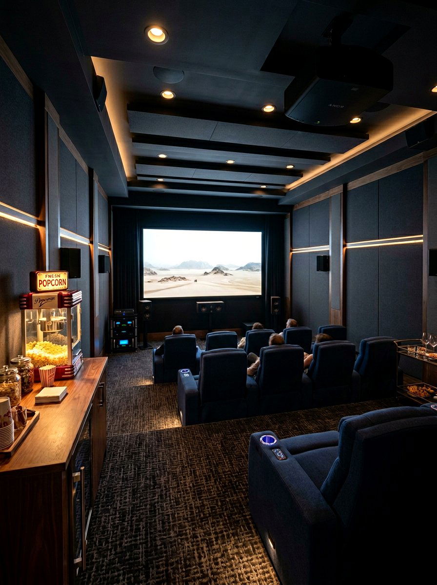 Home Movie Theater - 30 basement playroom ideas