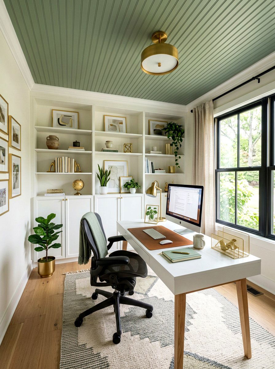 Home Office Beadboard - 30 beadboard ceiling ideas