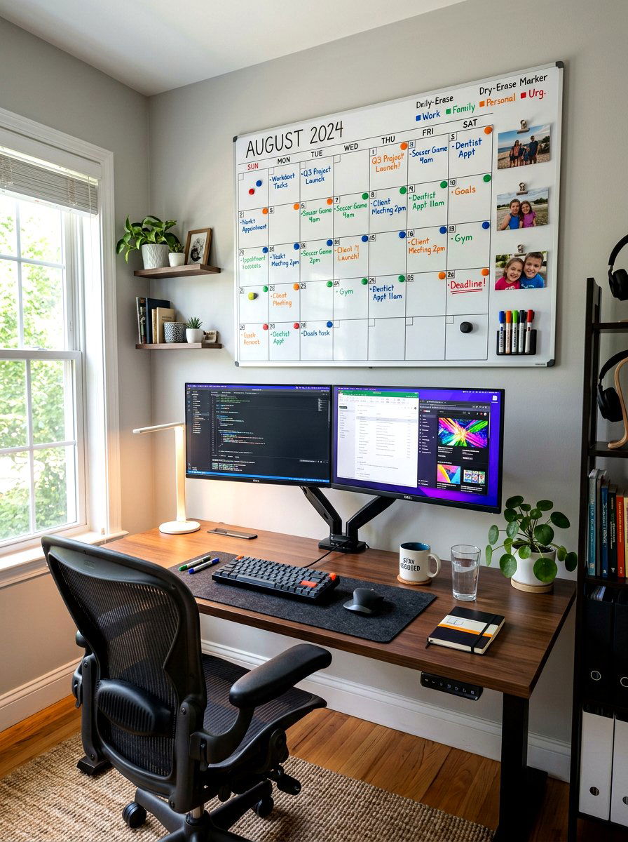 Home Office Calendar - 30 family calendar wall ideas