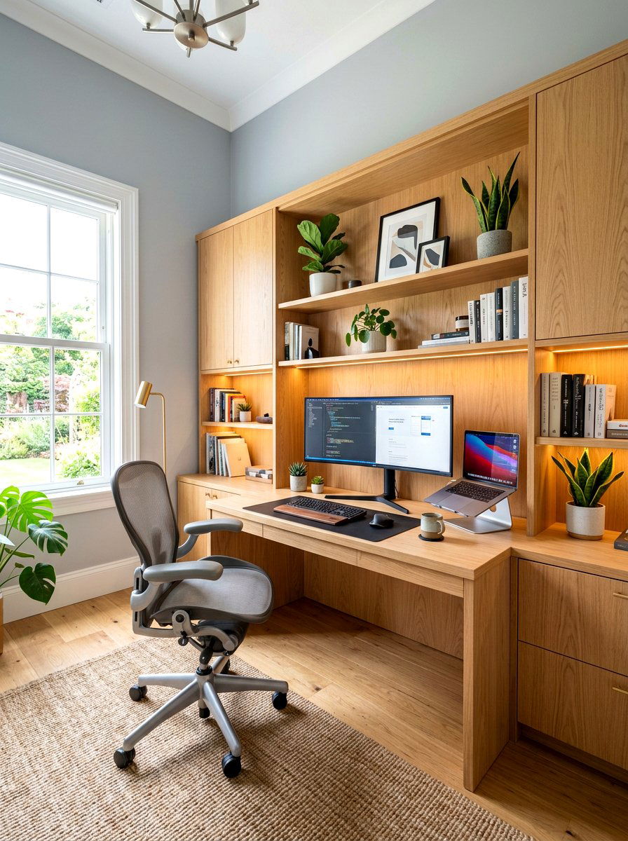 Home Office Custom Cabinetry - 30 built in bookshelf ideas