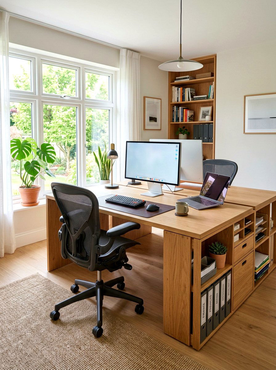 Home Office Desk Crate - 30 indoor dog crate ideas