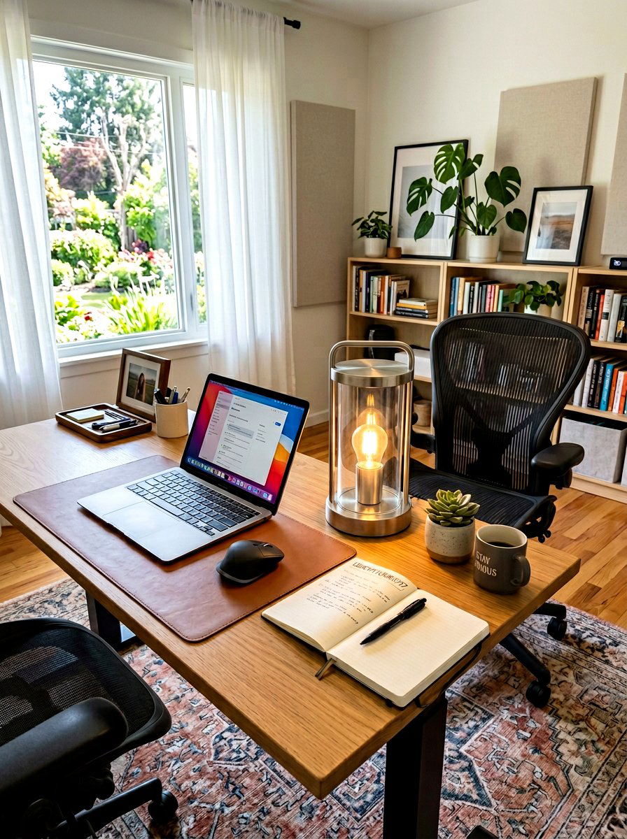 Home Office Desk Lantern - 30 lantern decor ideas