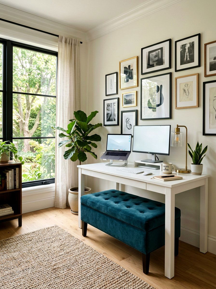 Home Office Desk Ottoman - 30 ottoman styling ideas
