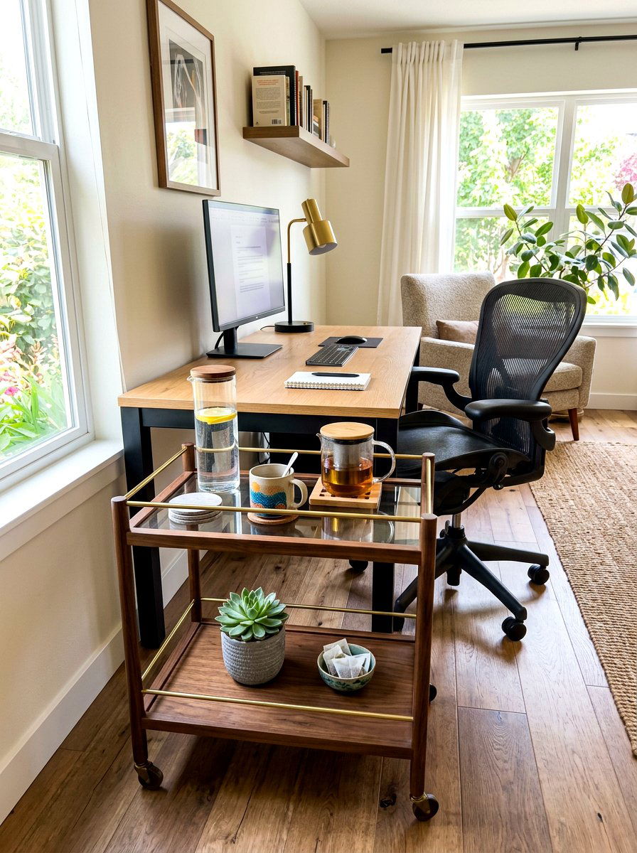 Home Office Drink Station - 30 beverage station ideas