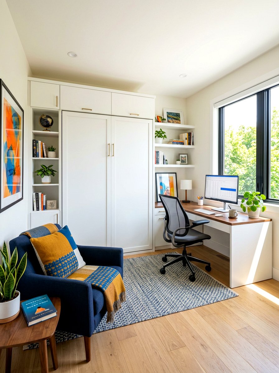 Home Office Guest Room Combo - 30 holiday hosting room ideas