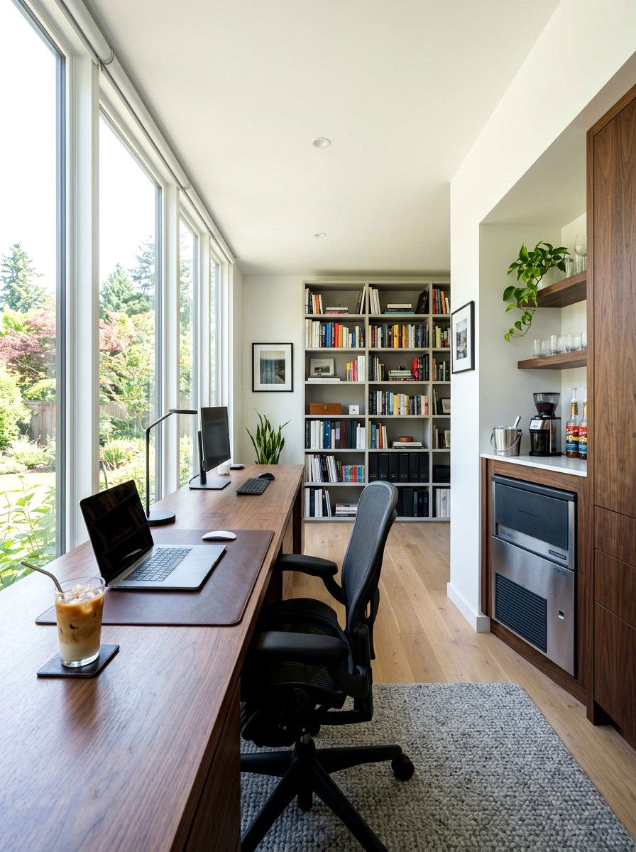 Home Office Ice Nook - 30 ice maker nook ideas