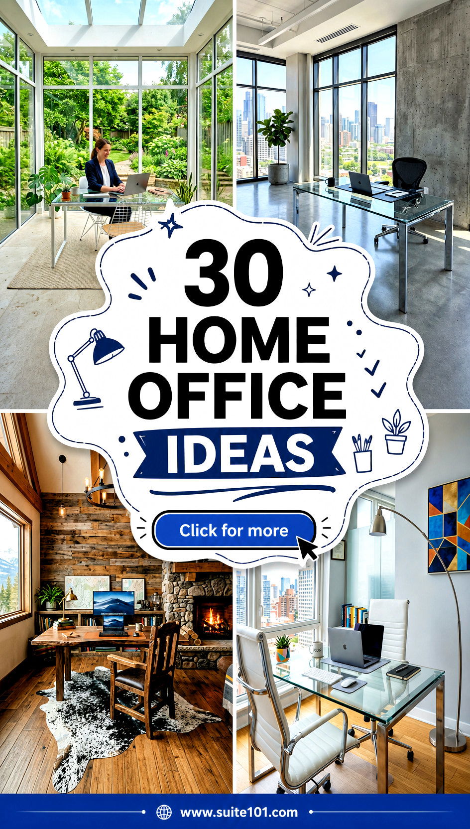 Home Office Ideas 30 Pinterest-Approved Focus Boosters - Home Office Ideas: 30 Pinterest-Approved Focus Boosters