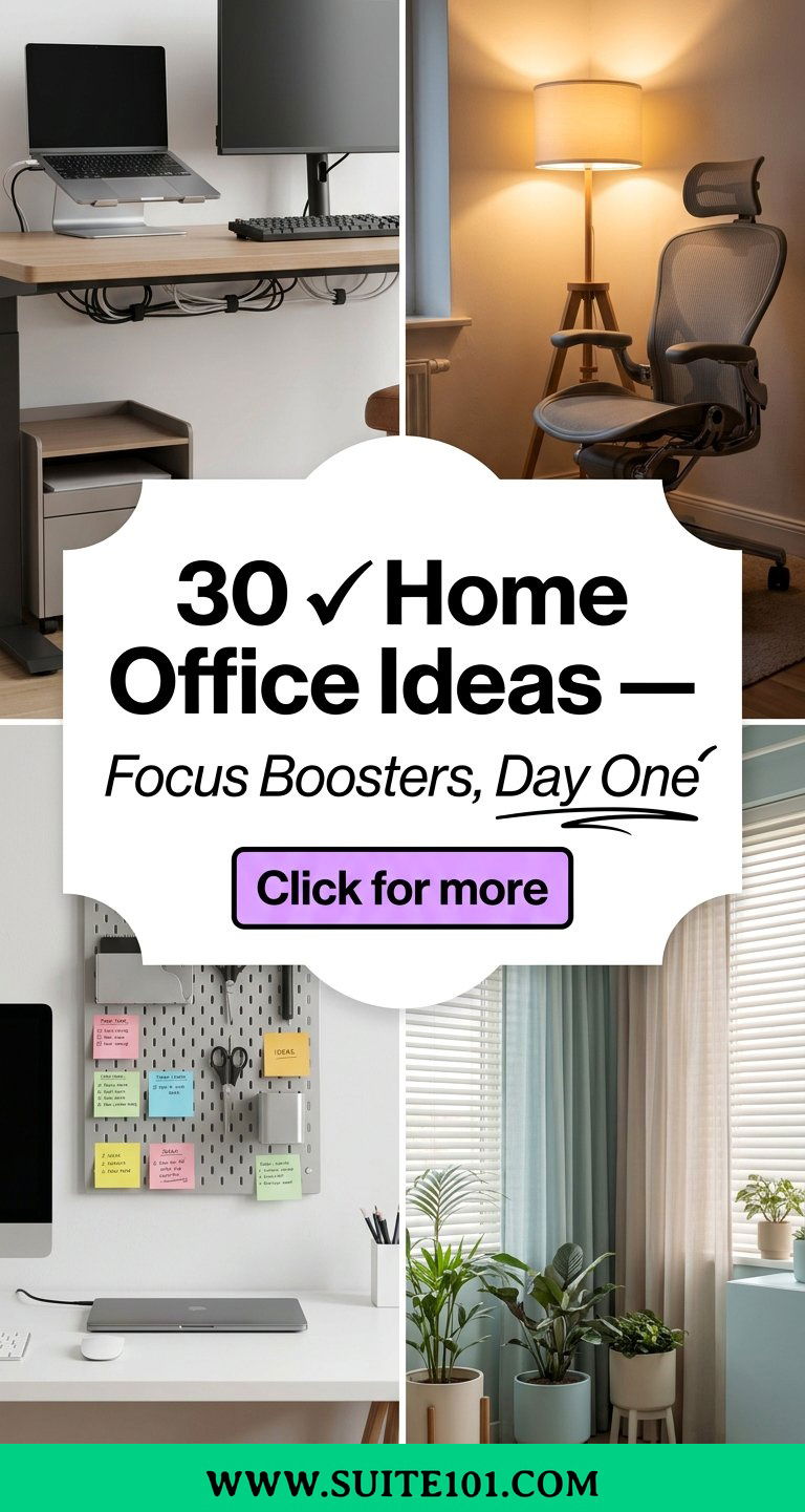 Home Office Ideas 30 Pinterest-Approved Focus Boosters - Home Office Ideas: 30 Pinterest-Approved Focus Boosters