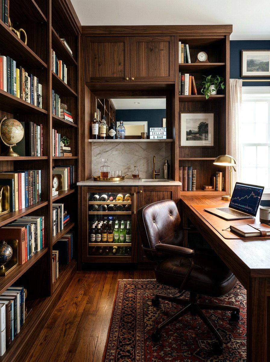 Home Office Mini Bar Cabinet - 30 beverage cooler cabinet ideas