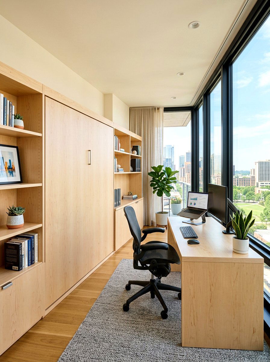Home Office Murphy Bed - 30 Murphy bed ideas