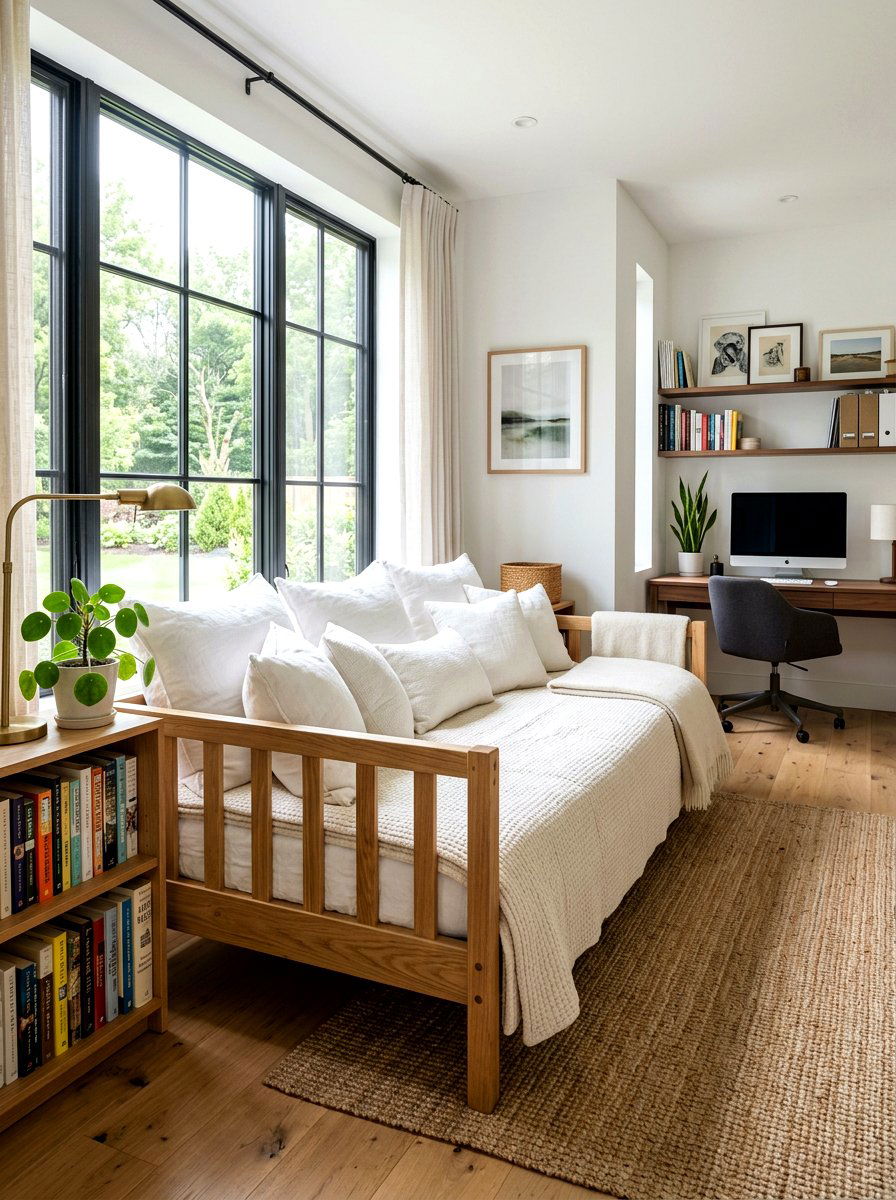 Home Office Reading Daybed - 30 reading corner ideas
