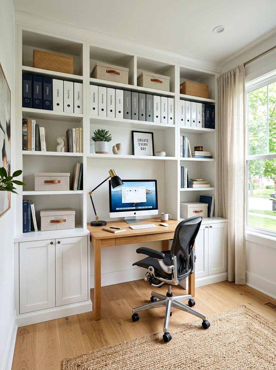 Home Office Shelving - 30 open shelving decor ideas