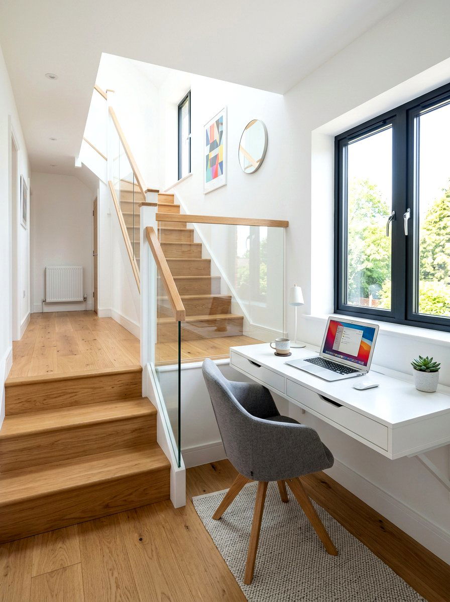 Home Office Stair Landing - 30 stair landing ideas