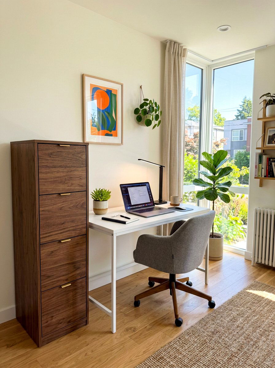 Home Office Vertical File Cabinet - 30 slim storage cabinet ideas