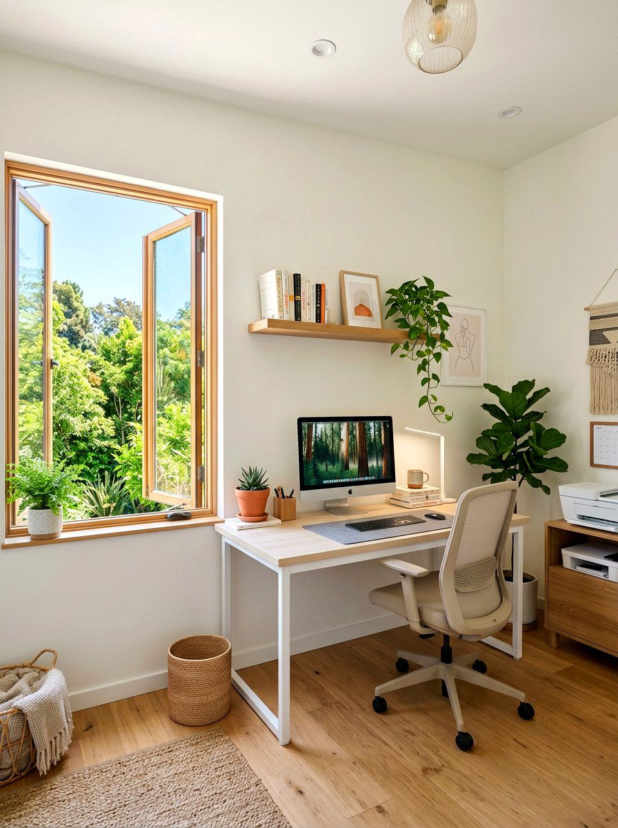 Home Office With Natural Ventilation - 30 clean air room ideas