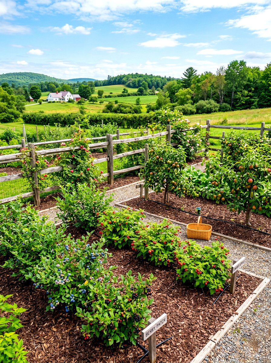 Home Orchard Dwarf Fruit Berry Patch - 30 berry patch layout ideas